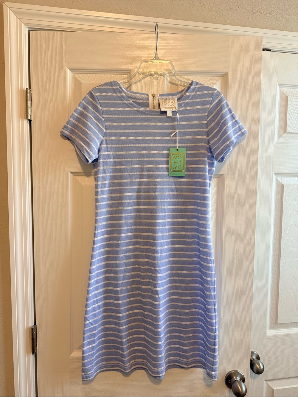 Sail to Sable Blue and White Striped Dress